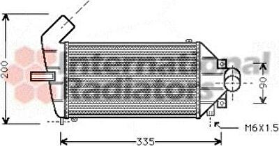 Van Wezel 37004262 интеркулер на OPEL ASTRA G седан (F69_)