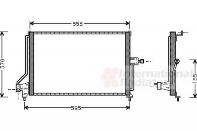 Van Wezel 37005209 конденсатор, кондиционер на OPEL ASTRA F Наклонная задняя часть (53_, 54_, 58_, 59_)