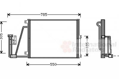 Van Wezel 37005265 конденсатор, кондиционер на OPEL VECTRA B (36_)