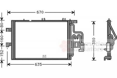 Van Wezel 37005309 конденсатор, кондиционер на OPEL CORSA C фургон (F08, W5L)