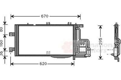 Van Wezel 37005370 конденсатор, кондиционер на OPEL CORSA C фургон (F08, W5L)