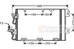 Van Wezel 37005384 конденсатор, кондиционер на OPEL ZAFIRA B Van