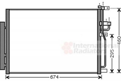 Van Wezel 37005436 конденсатор, кондиционер на CHEVROLET CAPTIVA (C100, C140)