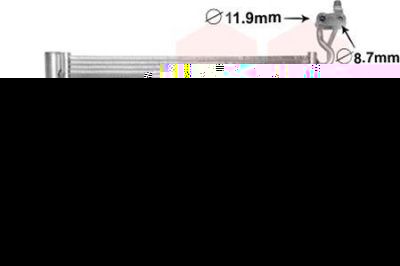 Van Wezel 37005620 конденсатор, кондиционер на OPEL MERIVA