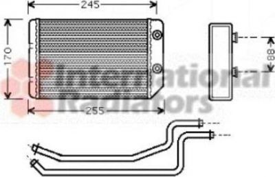 Van Wezel 37006314 теплообменник, отопление салона на OPEL VECTRA B универсал (31_)