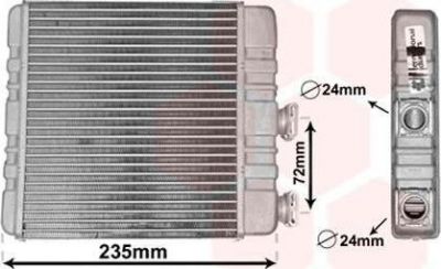 Van Wezel 37006321 теплообменник, отопление салона на OPEL ASTRA G универсал (F35_)