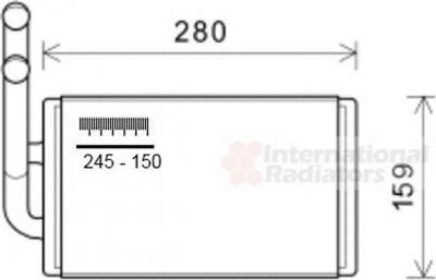 Van Wezel 37006570 теплообменник, отопление салона на CHEVROLET CAPTIVA (C100, C140)