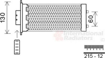 Van Wezel 37006573 теплообменник, отопление салона на OPEL ANTARA