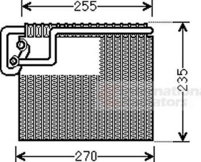 Van Wezel 3700V481 испаритель, кондиционер на OPEL ASTRA G универсал (F35_)