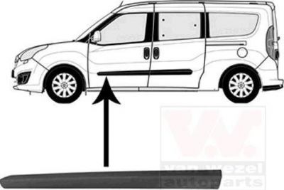 Van Wezel 3706423 облицовка / защитная накладка, дверь на OPEL COMBO Tour (X12)