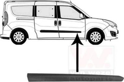 Van Wezel 3706424 облицовка / защитная накладка, дверь на OPEL COMBO Tour (X12)