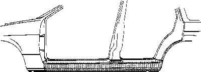 Van Wezel 3712103 накладка порога на OPEL OMEGA A (16_, 17_, 19_)