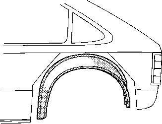 Van Wezel 3727346 колесная ниша на OPEL KADETT D (31_-34_, 41_-44_)