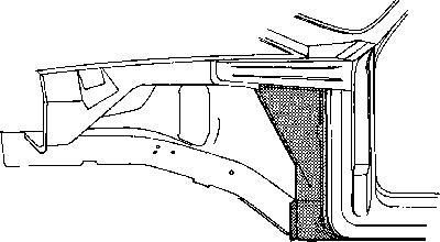 Van Wezel 3727453 внутренняя часть крыла на OPEL KADETT D (31_-34_, 41_-44_)