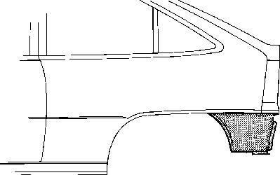 Van Wezel 3730134 боковина на OPEL KADETT E кабрио (43B_)