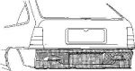 Van Wezel 3730136 задняя стенка на OPEL KADETT E кабрио (43B_)