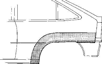 Van Wezel 3730146 боковина на OPEL KADETT E кабрио (43B_)