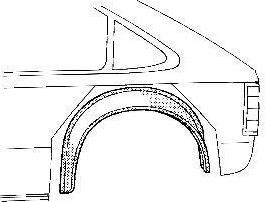 Van Wezel 3730345 колесная ниша на OPEL KADETT E кабрио (43B_)