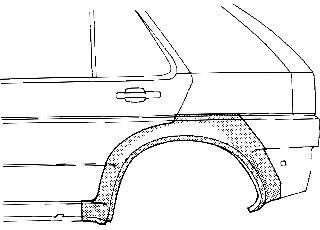 Van Wezel 3735147 боковина на OPEL ASTRA F (56_, 57_)