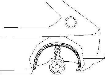 Van Wezel 3742347 колесная ниша на OPEL ASTRA G седан (F69_)