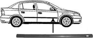 Van Wezel 3742404 облицовка / защитная накладка, дверь на OPEL ASTRA G универсал (F35_)