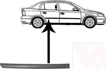 Van Wezel 3742426 облицовка / защитная накладка, дверь на OPEL ASTRA G универсал (F35_)