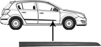 Van Wezel 3745404 облицовка / защитная накладка, дверь на OPEL ASTRA H (L48)