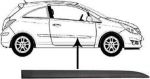 Van Wezel 3750424 облицовка / защитная накладка, дверь на OPEL CORSA D