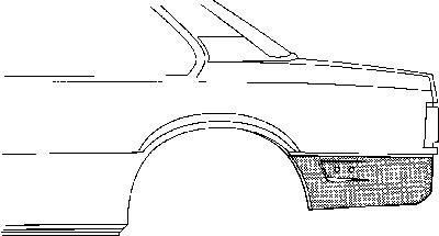 Van Wezel 3760134 боковина на OPEL ASCONA C Наклонная задняя часть (84_, 89_)