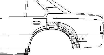 Van Wezel 3761147 боковина на OPEL ASCONA C Наклонная задняя часть (84_, 89_)