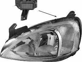 Van Wezel 3777964 основная фара на OPEL CORSA C фургон (F08, W5L)