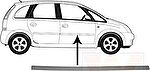 Van Wezel 3781424 облицовка / защитная накладка, дверь на OPEL MERIVA