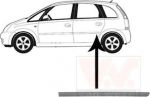 Van Wezel 3781425 облицовка / защитная накладка, дверь на OPEL MERIVA