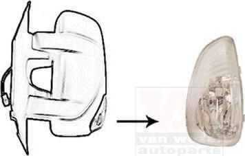 Van Wezel 3799915 фонарь указателя поворота на OPEL MOVANO B фургон
