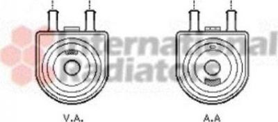 Van Wezel 40003285 масляный радиатор, двигательное масло на PEUGEOT 406 купе (8C)