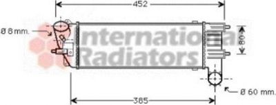 Van Wezel 40004204 интеркулер на PEUGEOT 406 Break (8E/F)