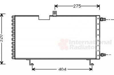 Van Wezel 40005158 конденсатор, кондиционер на PEUGEOT 205 I (741A/C)