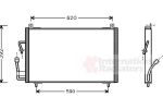 Van Wezel 40005182 конденсатор, кондиционер на PEUGEOT 406 Break (8E/F)