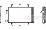 Van Wezel 40005193 конденсатор, кондиционер на PEUGEOT 406 Break (8E/F)