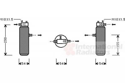 Van Wezel 4000D194 осушитель, кондиционер на PEUGEOT 405 II Break (4E)