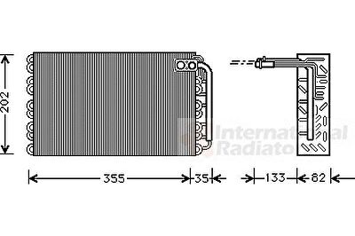 Van Wezel 4000V009 испаритель, кондиционер на PEUGEOT 406 Break (8E/F)