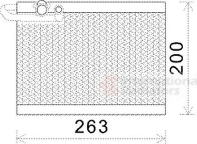 Van Wezel 4000V351 испаритель, кондиционер на PEUGEOT 307 SW (3H)