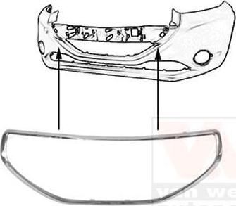 Van Wezel 4034585 облицовка, бампер на PEUGEOT 208