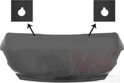 Van Wezel 4034660 капот двигателя на PEUGEOT 208