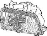 Van Wezel 4045941 основная фара на PEUGEOT 405 I Break (15E)
