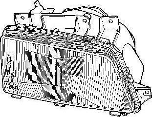 Van Wezel 4046944V основная фара на PEUGEOT 405 II (4B)