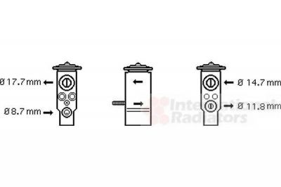 Van Wezel 43001332 расширительный клапан, кондиционер на RENAULT CLIO II (BB0/1/2_, CB0/1/2_)