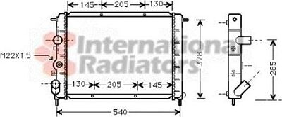 Van Wezel 43002258 радиатор, охлаждение двигателя на RENAULT CLIO II (BB0/1/2_, CB0/1/2_)