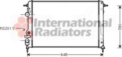 Van Wezel 43002266 радиатор, охлаждение двигателя на RENAULT SCЙNIC I (JA0/1_)