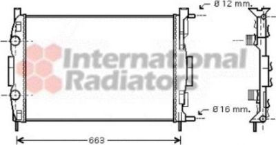 Van Wezel 43002308 радиатор, охлаждение двигателя на RENAULT GRAND SCЙNIC II (JM0/1_)